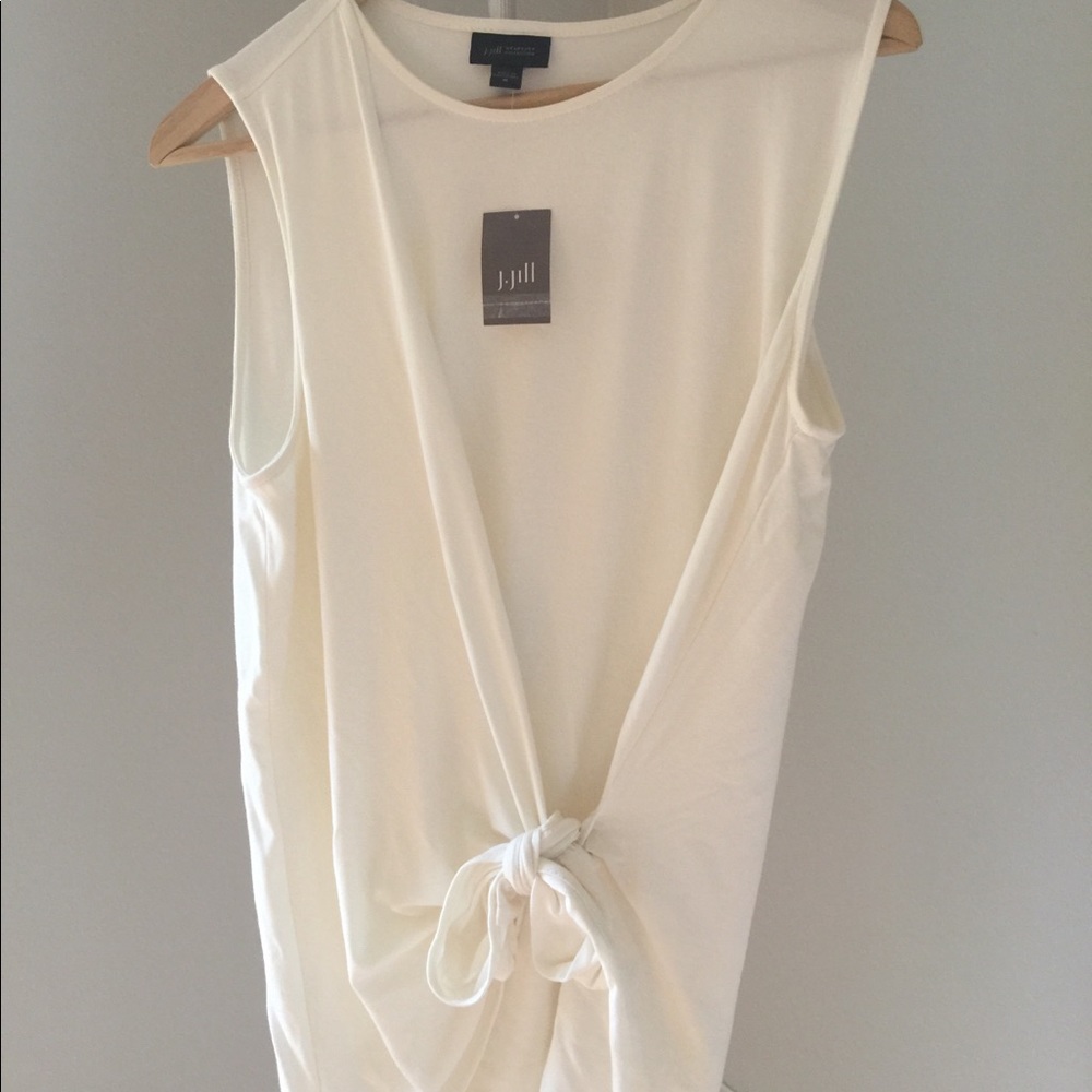 J.Gill cream tie top. For daytime or evening wear.